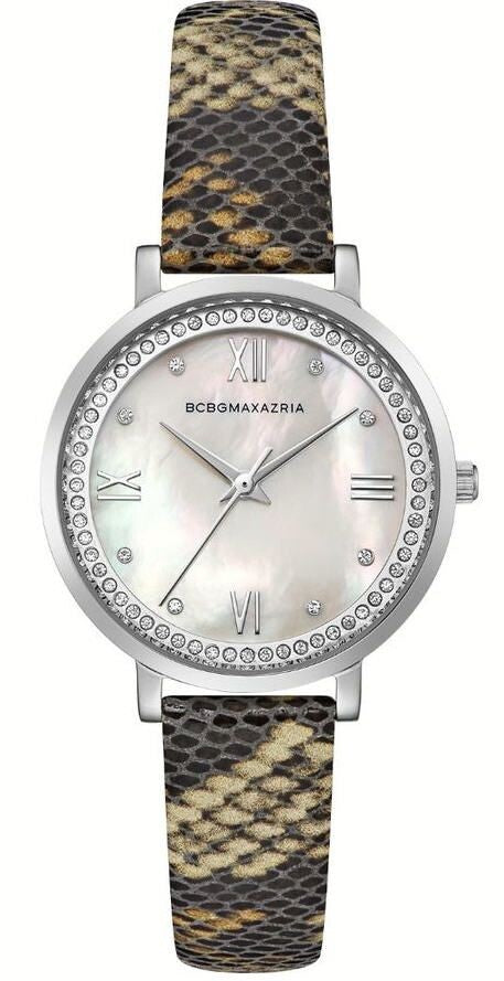 BCBGMAXAZRIA Pearl Dial Crystalized Leather BCBG Women's Watch BG50665008