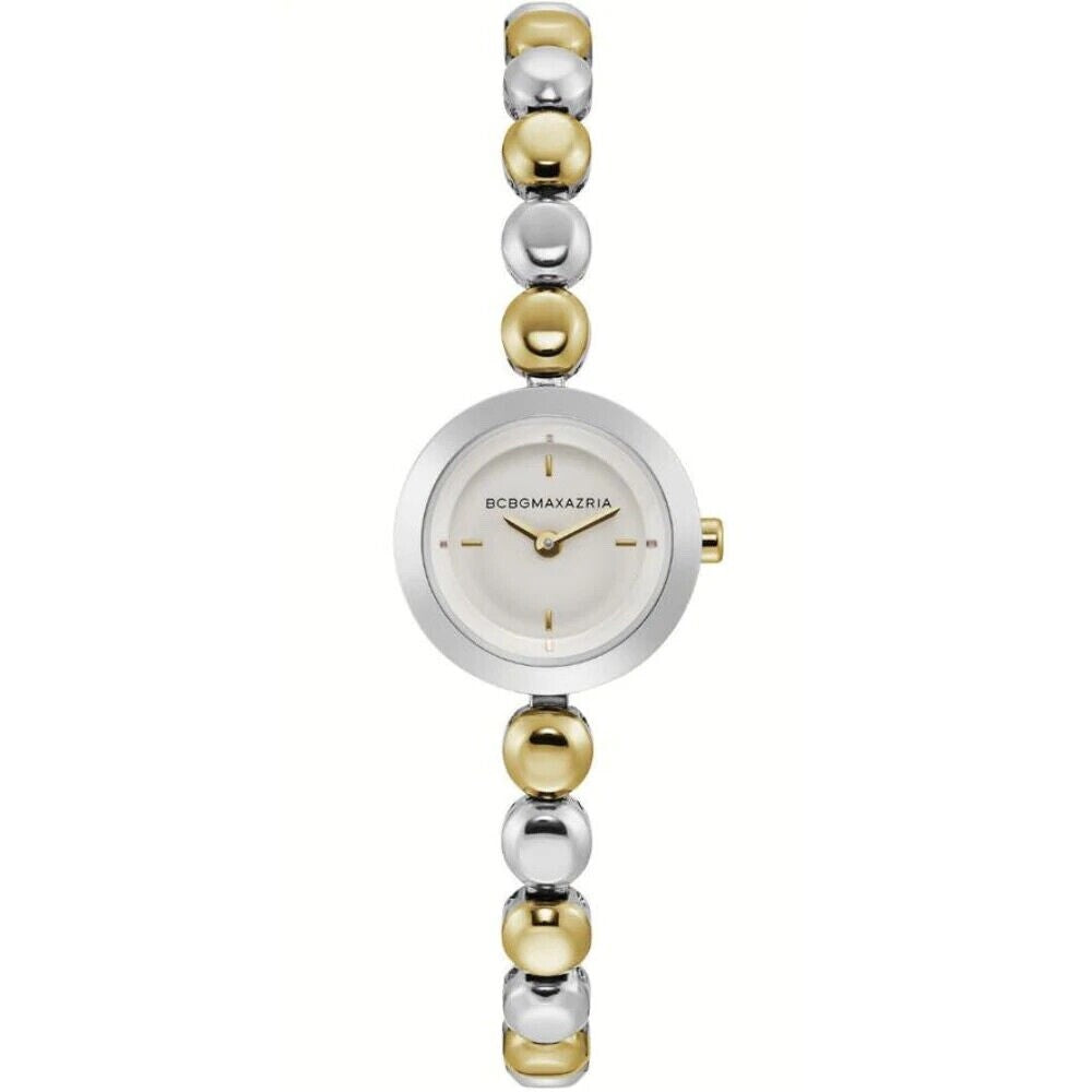 BCBGMAXAZRIA BG50680004 Women's Casual White Dial Two-Tone Watch