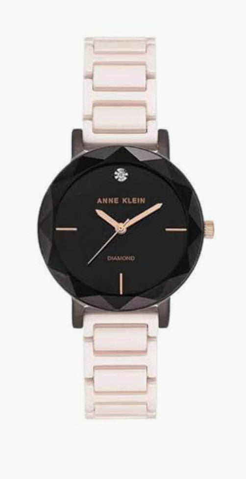 Anne Klein Women's Metallic Analogue Watch AK3365GYLP Black No Box