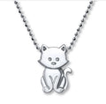 Alex Woo Kitten Pendant Necklace Sterling Silver 16in