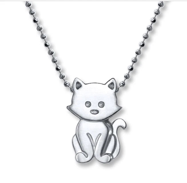 Alex Woo Kitten Pendant Necklace Sterling Silver 16in