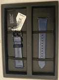 Emporio Armani Watch Leather Band Strap Blue PVD Steel Buckle AR8005 $195