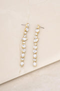 Ettika Ice Drop 18K Gold Plated Dangle Earrings - Gold