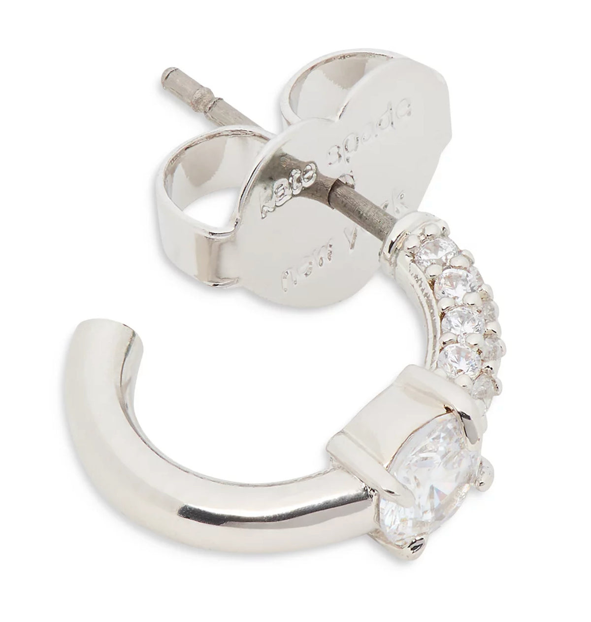 Kate Spade New York Hint of Shimmer Huggie Hoop Earrings