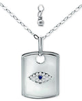 Giani Bernini Lab-Grown Sapphire (1/10 Ct. T.w.) & Cubic Zirconia Evil Eye Dog T