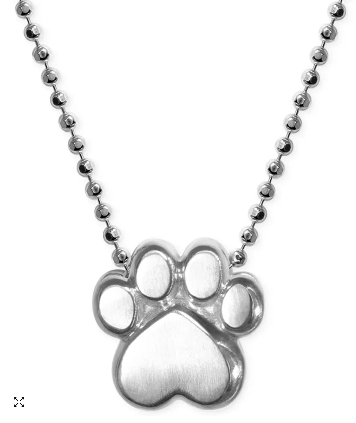 Little Activists by Alex Woo Paw Pendant Necklace in Sterling Silver