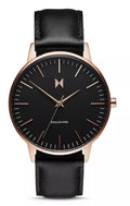 Mvmt Women's Boulevard Santa Monica Black Leather Strap Watch 38mm No Box