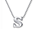 Little Letter by Alex Woo Initial Pendant Necklace in Sterling Silver - S