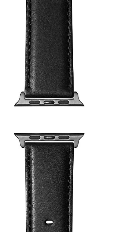 Shinola Men's Aniline Latigo Leather Apple Watch Strap - Heather Grey