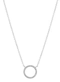 Marc & Marcella Diamond Open Circle Pendant Necklace