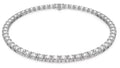 Swarovski Matrix Square Cut Collar Necklace Rhodium Plated 14.87-16.5 In