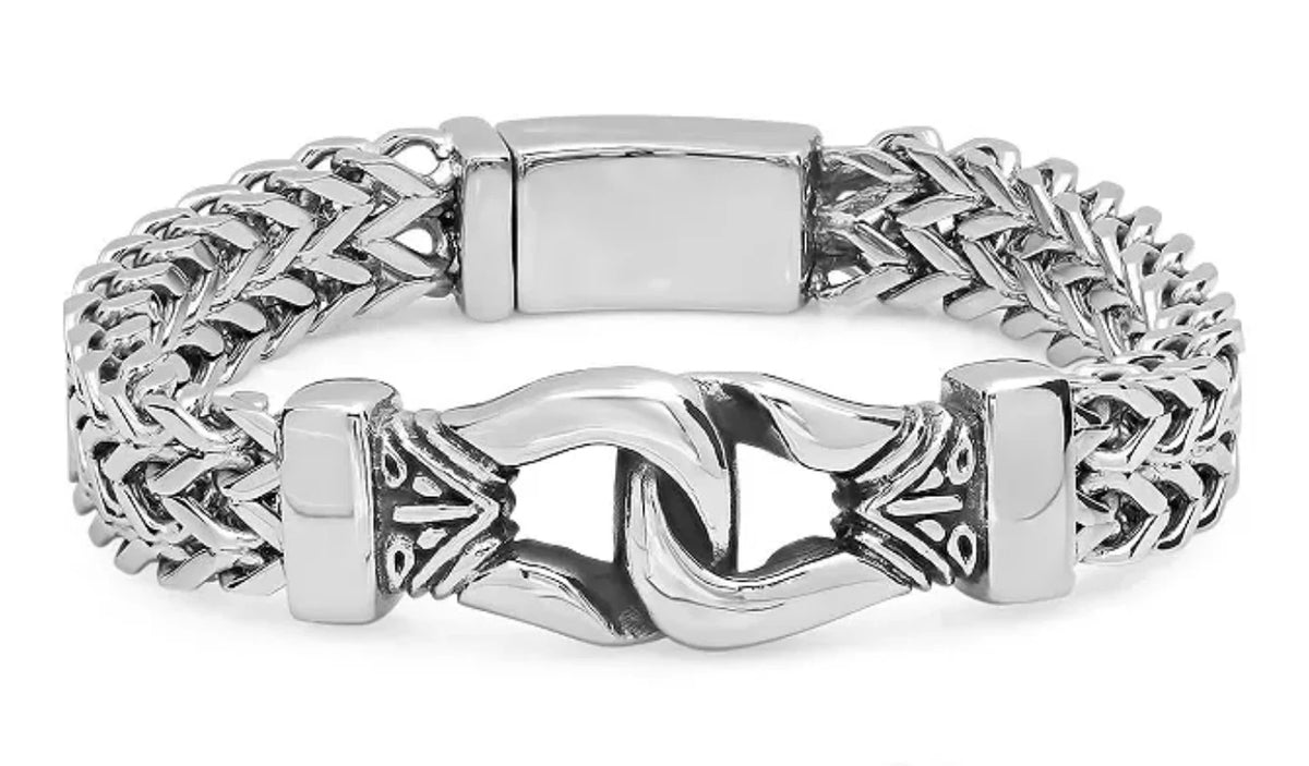 Quality Black Stainless Steel ID Bracelet