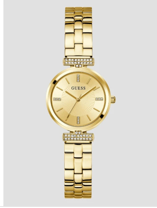 Guess Women's Analog Gold Steel Watch 28mm GW0762L2 No Box