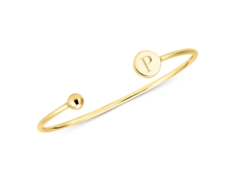 Sarah Chloe Elle Cuff Bangle Bracelet Gold-Plated