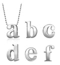 Little Letter by Alex Woo Initial Pendant Necklace in Sterling Silver - a
