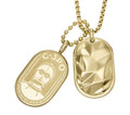 Fossil Star Wars C-3Po Gold-Tone Stainless Steel Dog Tag Necklace - Gold