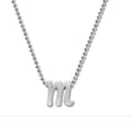 Alex Woo Lowercase Initial 16" Pendant Necklace Sterling Silver, M