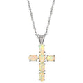Giani Bernini Lab-Created Opal 18 Pendant Necklace (1-1/5 Ct. T.w.) in Sterling