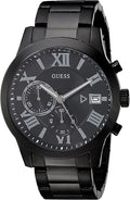 Guess Men's Chronograph Black Stainless Steel Bracelet Watch 45mm No Box