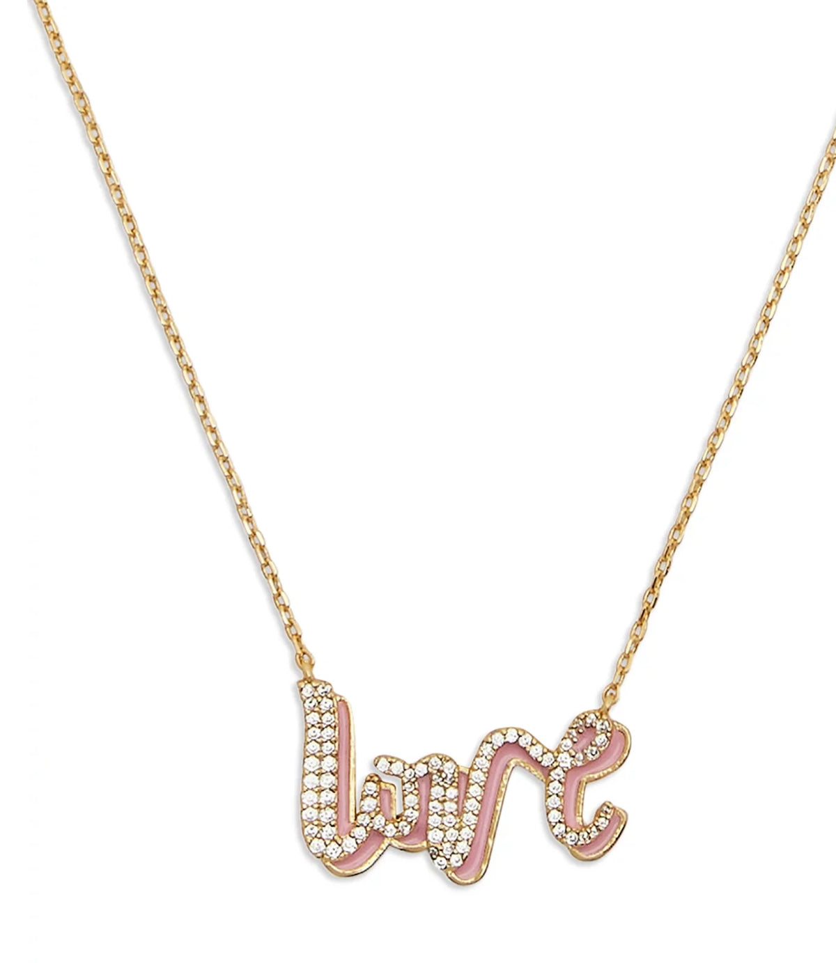 Kate Spade New York Say Yes Love Pendant Women's Necklace Pink/