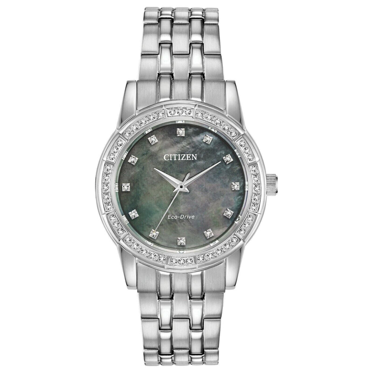 Citizen Silhouette Crystal Mother of Pearl Ladies Watch EM0770-52Y No Box