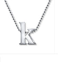 Little Letter by Alex Woo Initial Pendant Necklace Sterling Silver, K