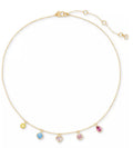 Kate Spade New York Bubbly Bezel Frontal Necklace, 16" + 3" extender