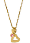 Love Count Layered Charm Pendant Necklace Gold-Plate