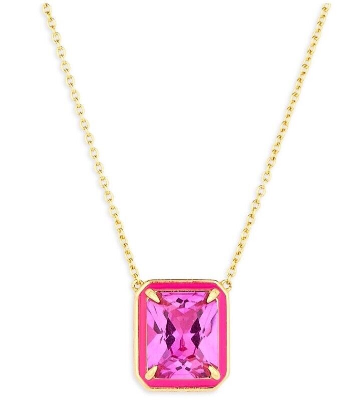 Aqua Tonal Enamel Pendant Necklace, 16 - 100% Exclusive