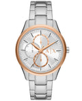 A|X Armani Exchange Men's Multifunction Quartz Silver-Tone Stainless Steel Watch