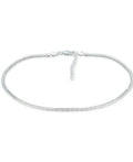 Giani Bernini Double Row Ankle Bracelet, Silver