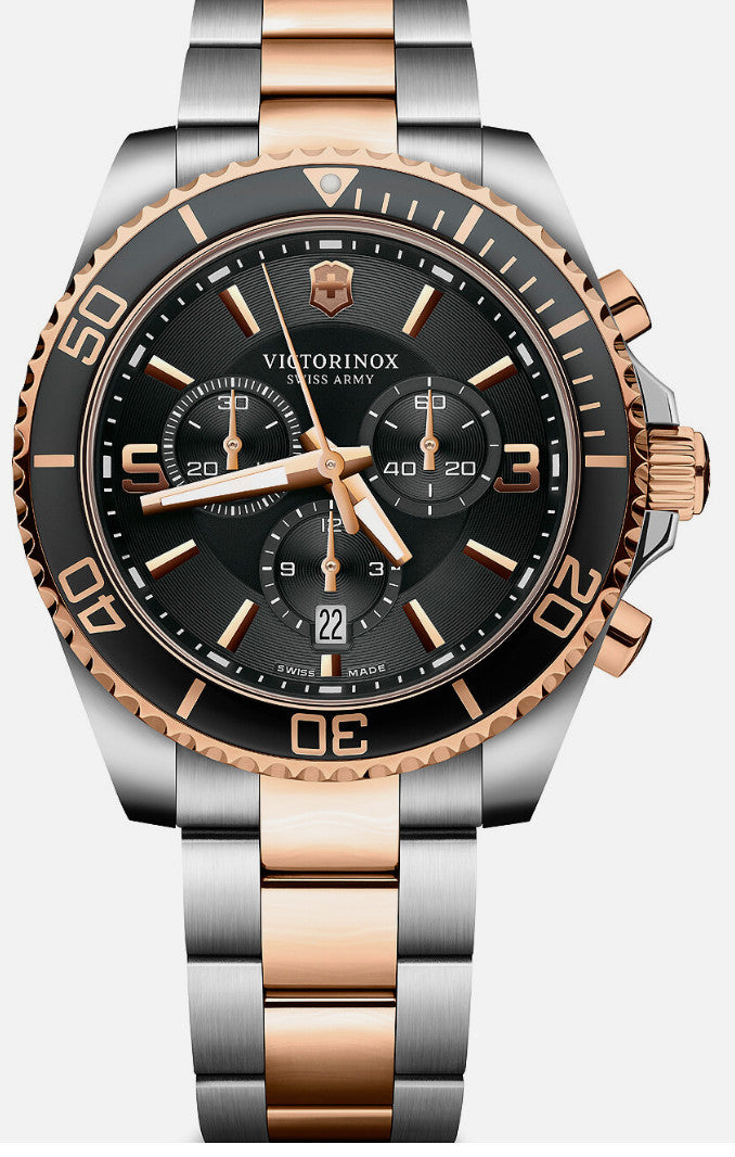Victorinox Maverick Chrono Men's Watch 241952 Black Dial 43mm No Box