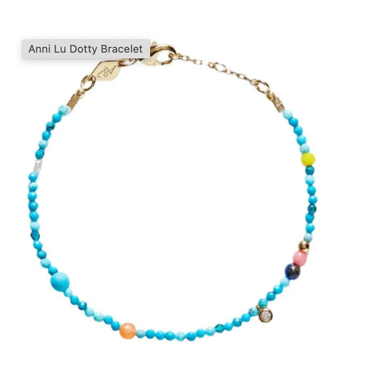 Anni Lu Dotty Multi Gemstone Beaded Bracelet