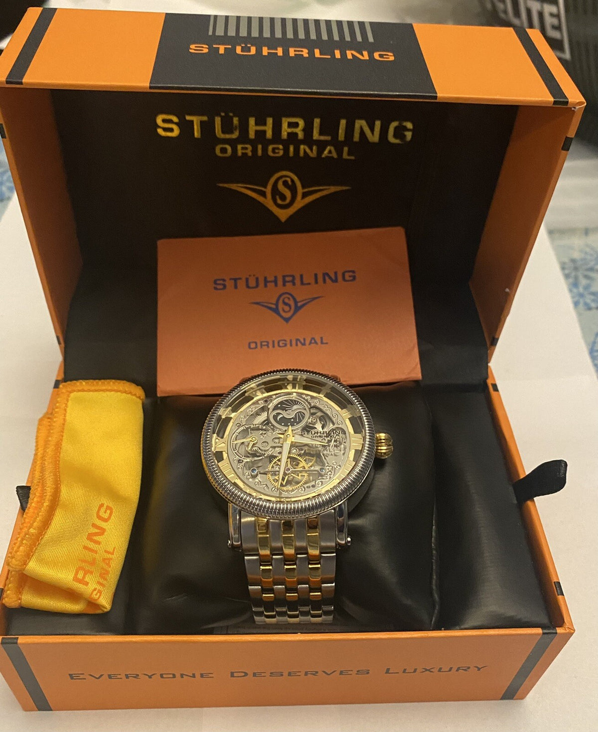 Stuhrling Legacy Automatic Rose Dial Two-tone Men's Watch M13565