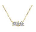 Giani Bernini CZ Multi-Cut Pendant Necklace 18K Gold-Plated Sterling Silver