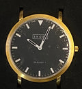 Shore Projects Abersoch Brushed Gold Black Dial Gold Mesh Strap 39mm