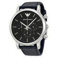Emporio Armani Classic Chronograph Black Dial Men's Watch AR1828 No Box
