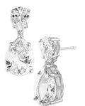 Kenneth Jay Lane Double Pear Drop Earrings