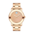 Movado Watch 36mm 3600086 rose gold tone-plated crystal-set dot. No Box