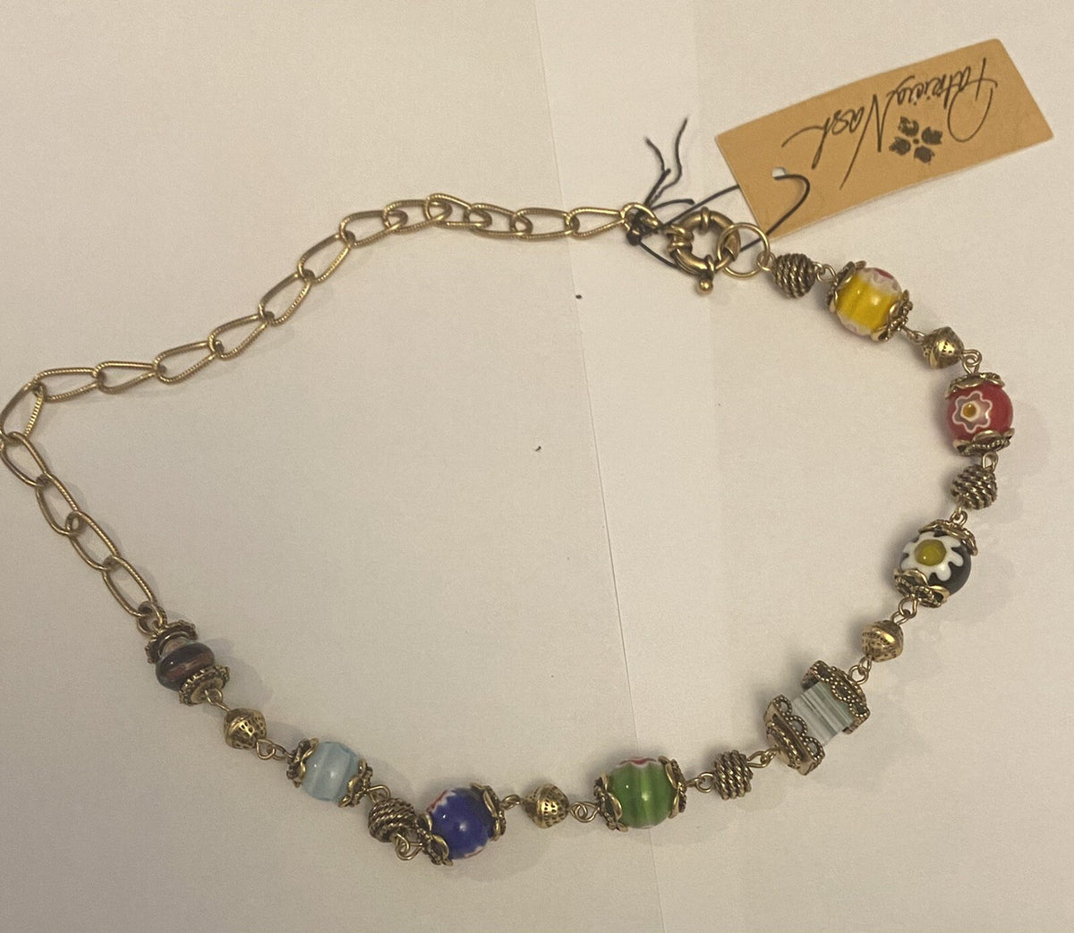 Patricia Nash station necklace world bead