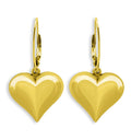 Aqua Heart Drop Earrings in 18K Gold Plated Sterling Silver - Exclusive