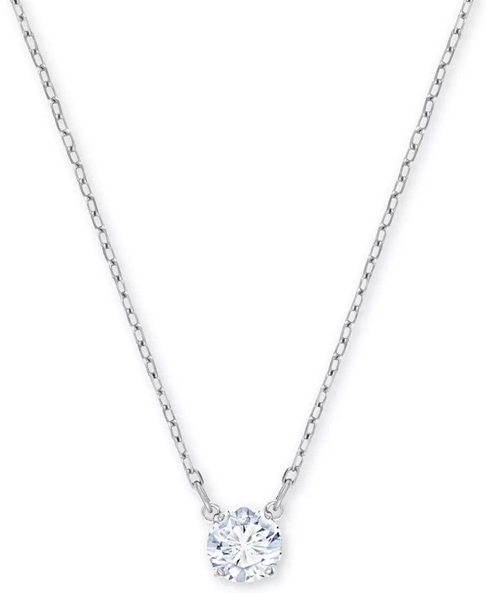 Swarovski Silver-Tone Crystal Pendant Necklace, 14-4/5" + 4" extender 5510696