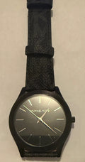 Michael Kors Slim Runway Quartz Black Dial Men S Watch MK8908