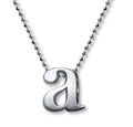 Little Letter by Alex Woo Initial Pendant Necklace Sterling Silver, a