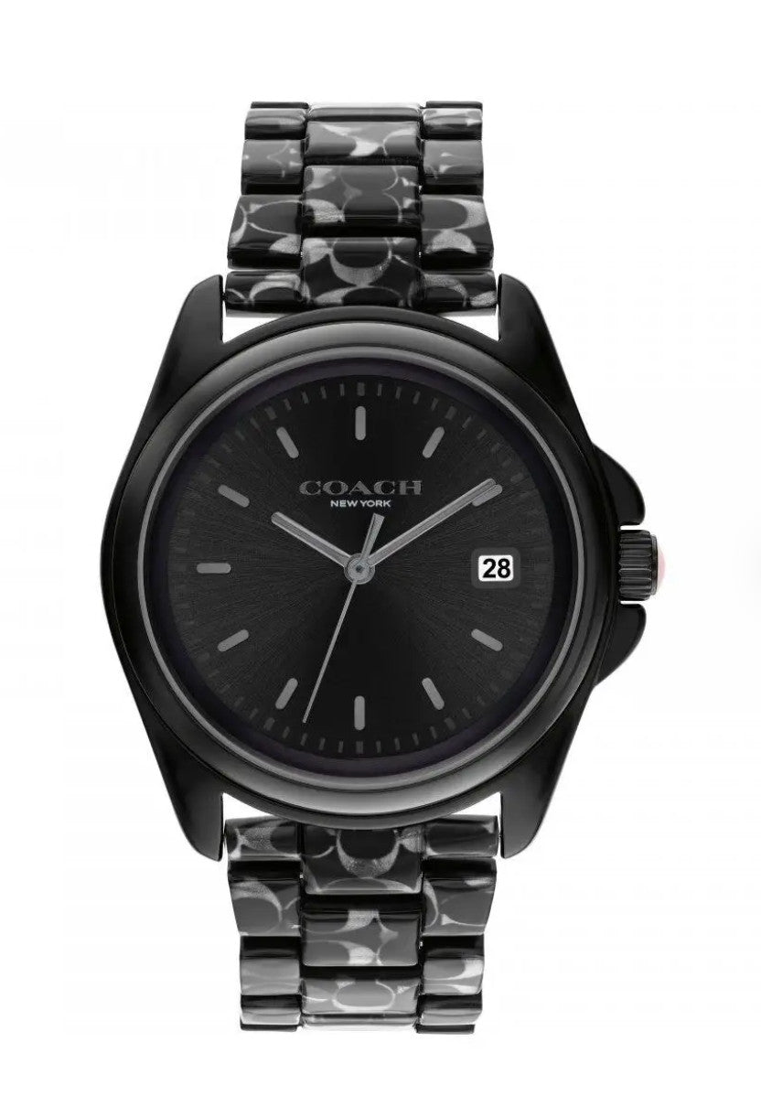 Coach 14504186 Women's Greyson 36mm Black Dial Watch No Box