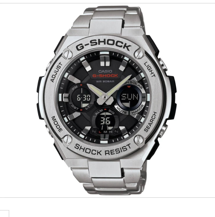 Casio G-Shock G-STEEL Analog-Digital World Time GST-S110D-1A GSTS110D-1A Watch No Box