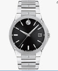 Movado SE Men's Watch Swiss Quartz Movement Stainless Steel Link Bracelet No Box
