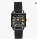 Vitae London Women's Ilesha Black-Tone Stainless Steel Mesh Bracelet Watch 25mm