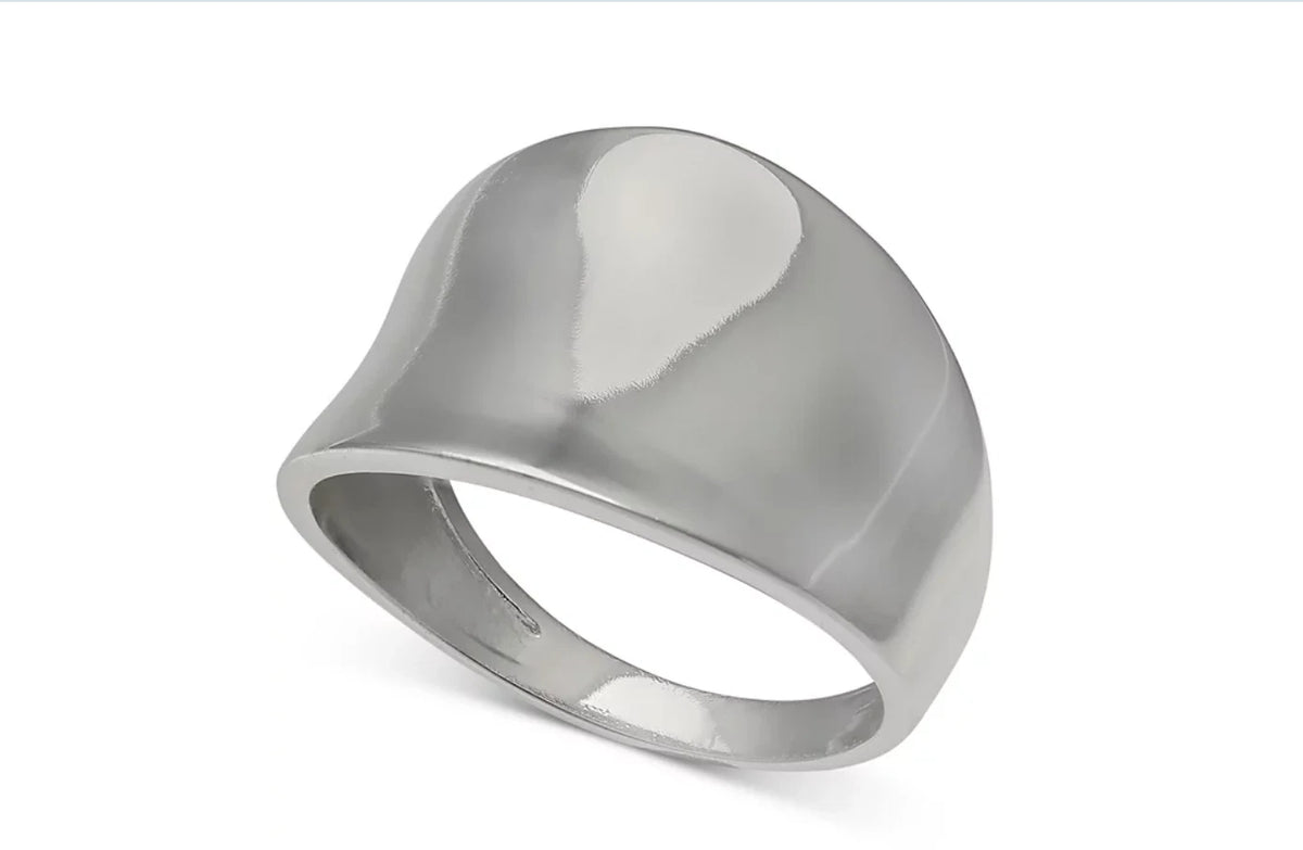 Giani Bernini Concave Sculptural Statement Ring