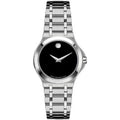 Movado Portfolio Black Dial Stainless Steel Swiss Quartz Women's Watch 0606277